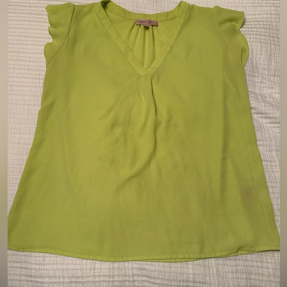 Philosophy Ruffle Short Sleeve Blouse - Size L - Picture 3 of 10